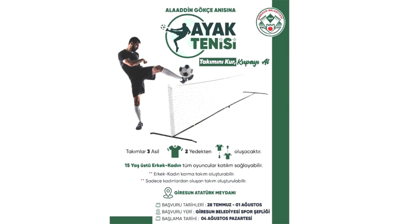 Heyecan Dolu Ayak Tenisi Turnuvası İçin Başvurular Şimdi Açık!