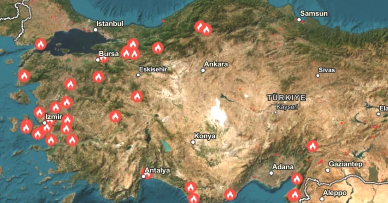 Türkiye'nin Yangın Haritası: Hangi İl ve İlçeler Alevlerin Korkunç Etkisi Altında?